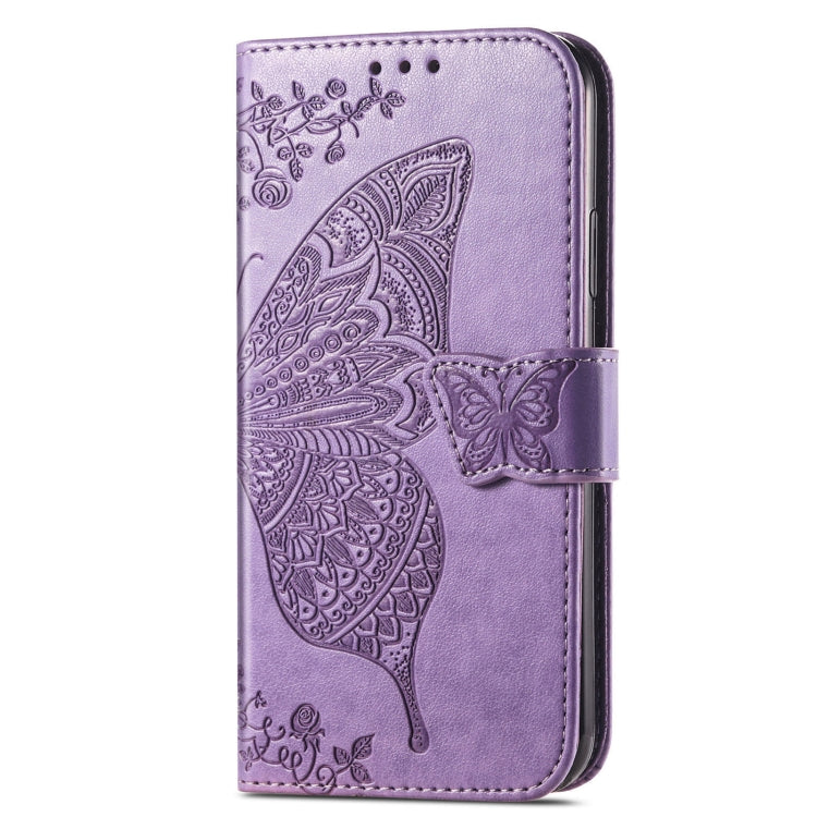 For Xiaomi Redmi K70 Butterfly Love Flower Embossed Leather Phone Case(Purple) - K70 Cases by buy2fix | Online Shopping UK | buy2fix