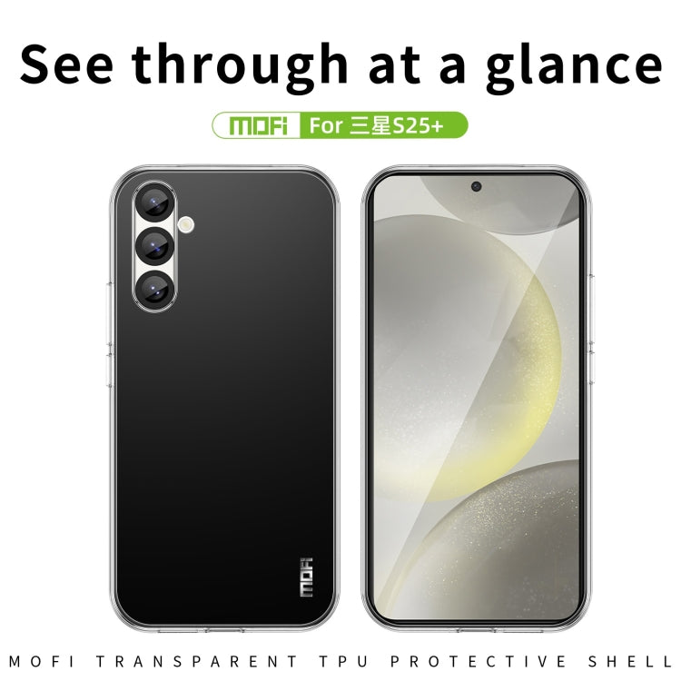 For Samsung Galaxy S25+ 5G MOFI Ming Series Ultra-thin TPU Phone Case(Transparent) - Galaxy S25+ 5G Cases by MOFI | Online Shopping UK | buy2fix