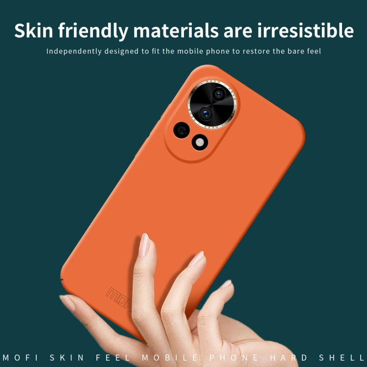 For Huawei Nova 12 Pro / 12 Ultra MOFI Qin Series Skin Feel All-inclusive PC Phone Case(Orange) - Huawei Cases by MOFI | Online Shopping UK | buy2fix