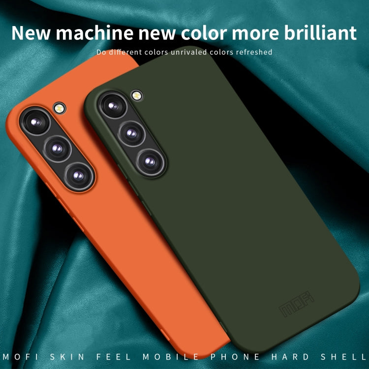 For Samsung Galaxy S24+ 5G MOFI Qin Series Skin Feel All-inclusive PC Phone Case(Orange) - Galaxy S24+ 5G Cases by MOFI | Online Shopping UK | buy2fix