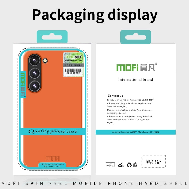 For Samsung Galaxy S24+ 5G MOFI Qin Series Skin Feel All-inclusive PC Phone Case(Orange) - Galaxy S24+ 5G Cases by MOFI | Online Shopping UK | buy2fix