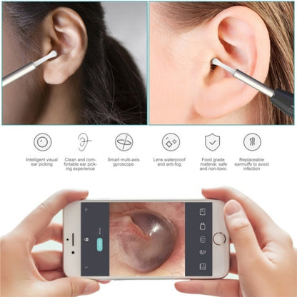 W1 Smart WiFi Ear Pick Cleaning Kit Ear Wax Removal Tool with LED Light(Green) - Ear Care Tools by buy2fix | Online Shopping UK | buy2fix
