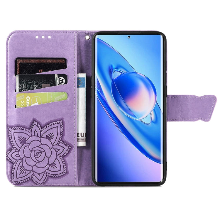 For Blackview A200 Pro Butterfly Love Flower Embossed Leather Phone Case(Lavender) - More Brand by buy2fix | Online Shopping UK | buy2fix