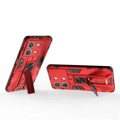 For Redmi Note 13R Pro Supersonic Armor PC Hybrid TPU Phone Case(Red) - Xiaomi Cases by buy2fix | Online Shopping UK | buy2fix