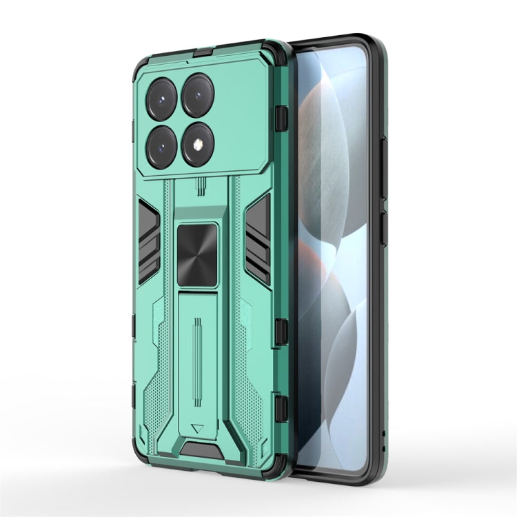 For Xiaomi Poco X6 Pro Supersonic Armor PC Hybrid TPU Phone Case(Green) - Xiaomi Cases by buy2fix | Online Shopping UK | buy2fix