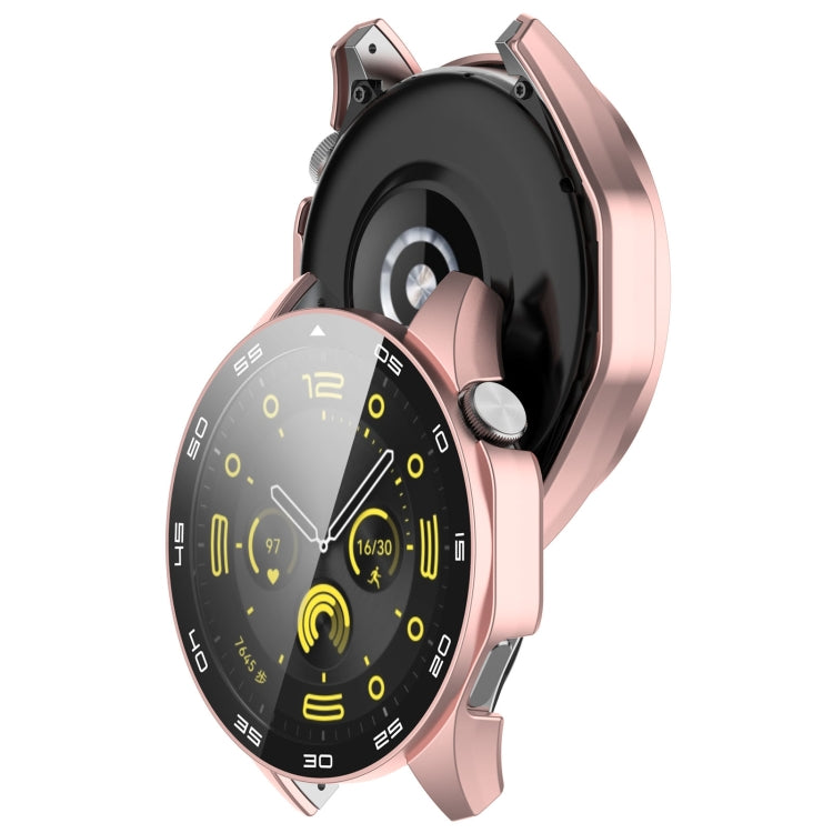 For Huawei Watch GT 4 46mm PC + Tempered Glass Integrated Watch Protective Case with Graduated Dial(Rose Gold) - Watch Cases by buy2fix | Online Shopping UK | buy2fix