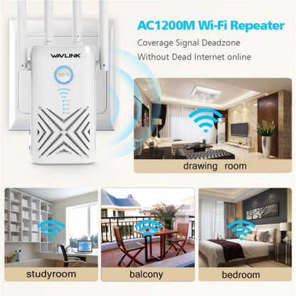 WAVLINK WN579X3 With 5dBi Antennas AC1200 Wireless Router 2.4G / 5G Dual Band WiFi Repeater, Plug:AU Plug - Wireless Routers by WAVLINK | Online Shopping UK | buy2fix