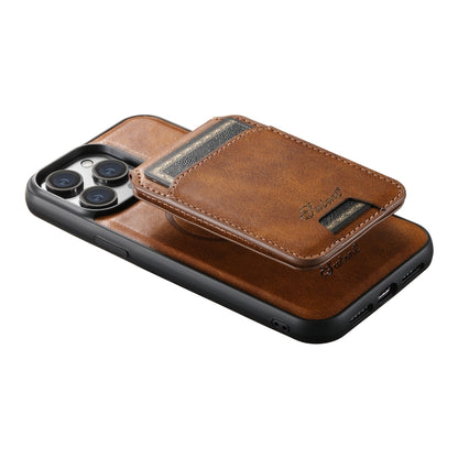 For iPhone 14 Pro Max Suteni H15 MagSafe Oil Eax Leather Detachable Wallet Back Phone Case(Brown) - iPhone 14 Pro Max Cases by Suteni | Online Shopping UK | buy2fix