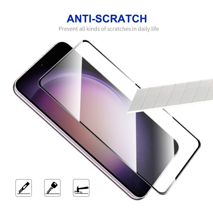 For Samsung Galaxy S24 5G ENKAY Hat-Prince 0.18mm High Aluminum-silicon Tempered Glass Film, Support Ultrasonic Fingerprint Unclock - Galaxy S24 5G Tempered Glass by ENKAY | Online Shopping UK | buy2fix