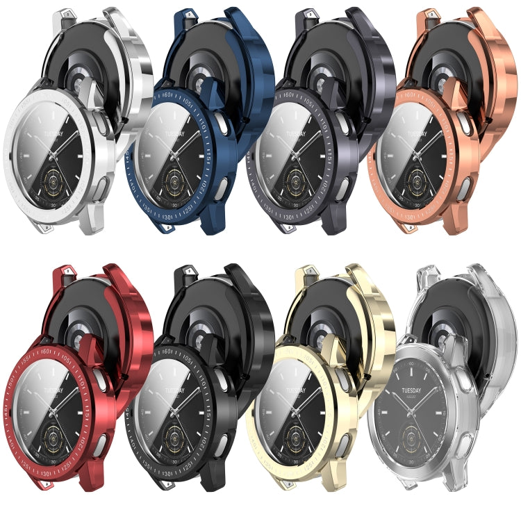 For Xiaomi Watch S3 Full Package TPU Electroplated Watch Protective Case(Transparent) - Watch Cases by buy2fix | Online Shopping UK | buy2fix