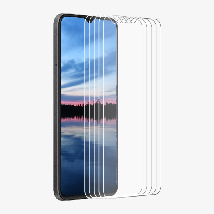 For OPPO A18 / A38 5pcs ENKAY 9H Big Arc Edge High Aluminum-silicon Tempered Glass Film - OPPO Tempered Glass by ENKAY | Online Shopping UK | buy2fix