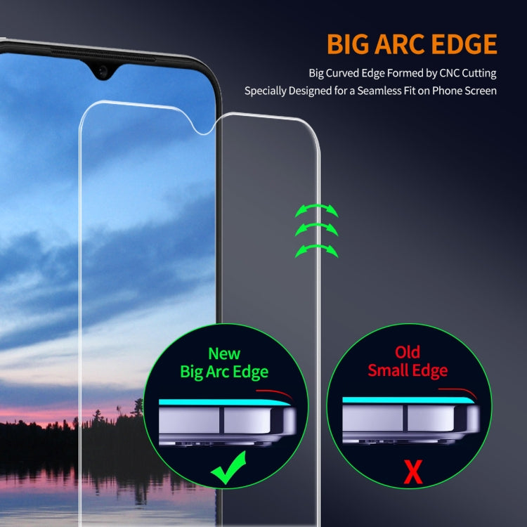 For OPPO A18 / A38 5pcs ENKAY 9H Big Arc Edge High Aluminum-silicon Tempered Glass Film - OPPO Tempered Glass by ENKAY | Online Shopping UK | buy2fix