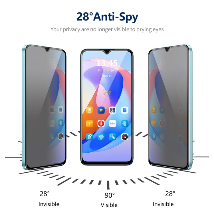 For Samsung Galaxy A24 5G 5pcs ENKAY Hat-Prince 360 Degree Anti-peeping Privacy Full Screen Tempered Glass Film - Galaxy Tempered Glass by ENKAY | Online Shopping UK | buy2fix