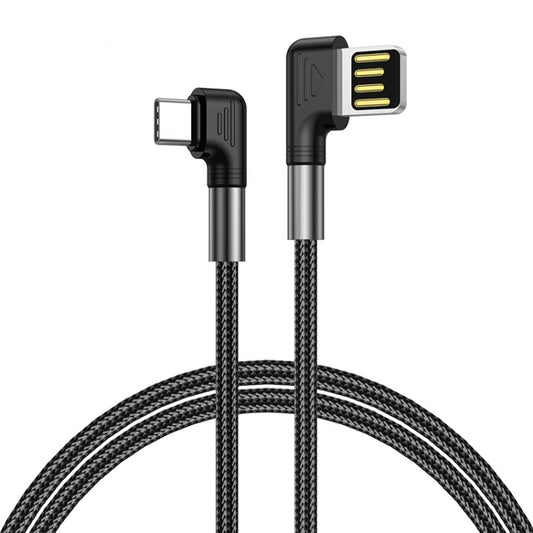 ENKAY 3A Elbow Reversible USB to Elbow Type-C Fast Charging Data Cable, Length:1m - USB-C & Type-C Cable by ENKAY | Online Shopping UK | buy2fix