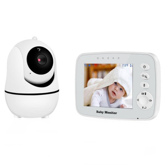 SM32PTA Two-Way Audio Night Vision Surveillance Camera 3.5 inch Baby Monitor(UK Plug) - Baby Monitor by buy2fix | Online Shopping UK | buy2fix