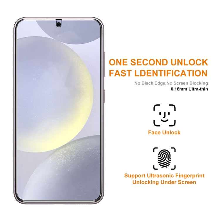 For Samsung Galaxy S24 5G ENKAY Easy Install 0.18mm High Alumina Silicon Full Glass Film, Support Ultrasonic Unlock - Galaxy S24 5G Tempered Glass by ENKAY | Online Shopping UK | buy2fix