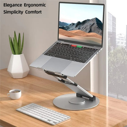 AS018-XS For 10-17 inch Device 360 Degree Rotating Adjustable Laptop Holder Desktop Stand(Silver) - Laptop Stand by buy2fix | Online Shopping UK | buy2fix