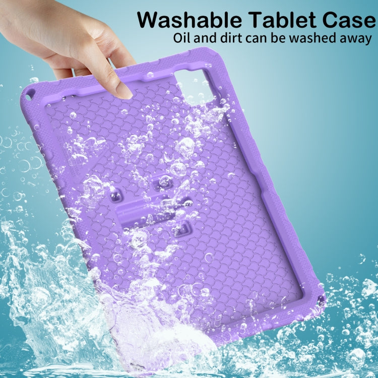 For iPad Pro 11 2024 Butterfly Bracket EVA Shockproof Tablet Case(Light Purple) - iPad Pro 11 2024 Cases by buy2fix | Online Shopping UK | buy2fix