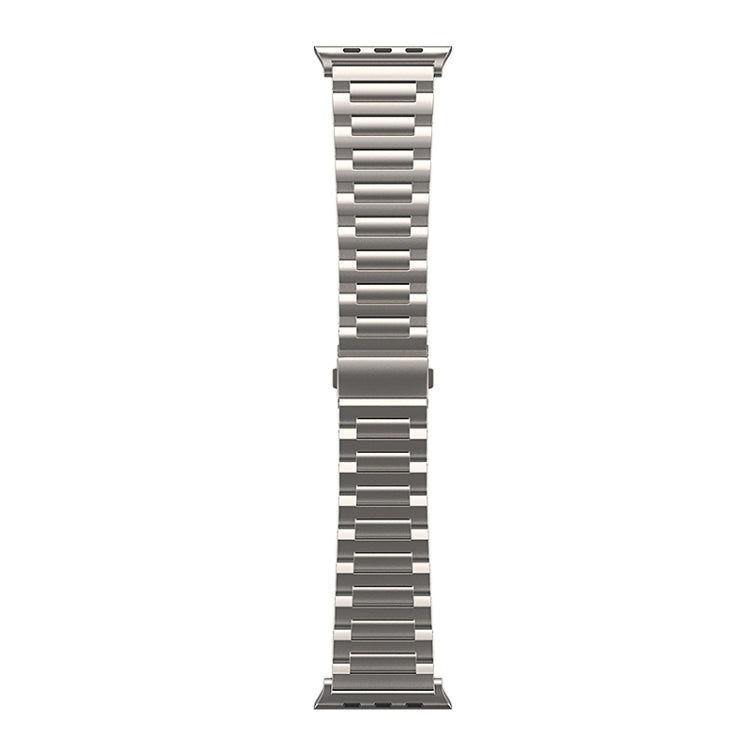 For Apple Watch SE 2023 44mm I-Shaped Titanium Watch Band(Titanium) - Watch Bands by buy2fix | Online Shopping UK | buy2fix