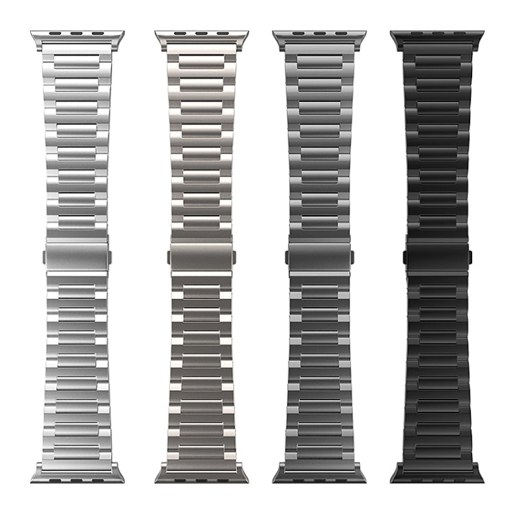 For Apple Watch Series 8 45mm I-Shaped Titanium Watch Band(Titanium) - Watch Bands by buy2fix | Online Shopping UK | buy2fix