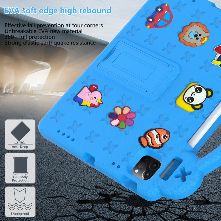 For  iPad Pro 11 2024 Handle Kickstand Children EVA Shockproof Tablet Case(Sky Blue) - iPad Pro 11 2024 Cases by buy2fix | Online Shopping UK | buy2fix