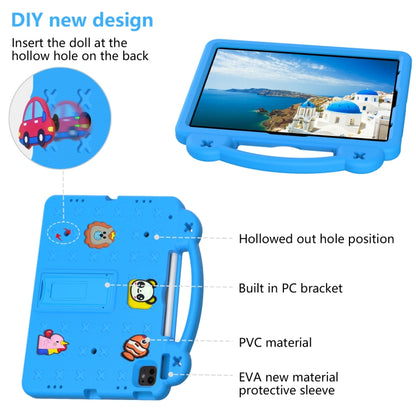 For iPad Pro 13 2024 Handle Kickstand Children EVA Shockproof Tablet Case(Sky Blue) - iPad Pro 13 2024 Cases by buy2fix | Online Shopping UK | buy2fix