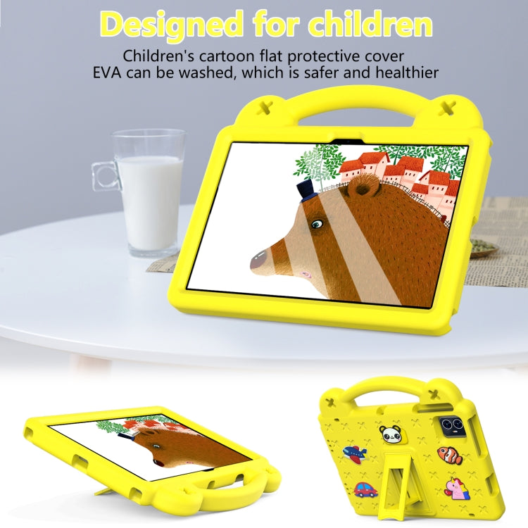 For Blackview Tab 80 10.1 2023 Handle Kickstand Children EVA Shockproof Tablet Case(Yellow) - Others by buy2fix | Online Shopping UK | buy2fix