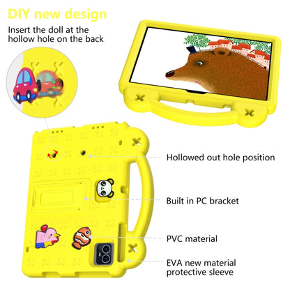 For Blackview Tab 80 10.1 2023 Handle Kickstand Children EVA Shockproof Tablet Case(Yellow) - Others by buy2fix | Online Shopping UK | buy2fix