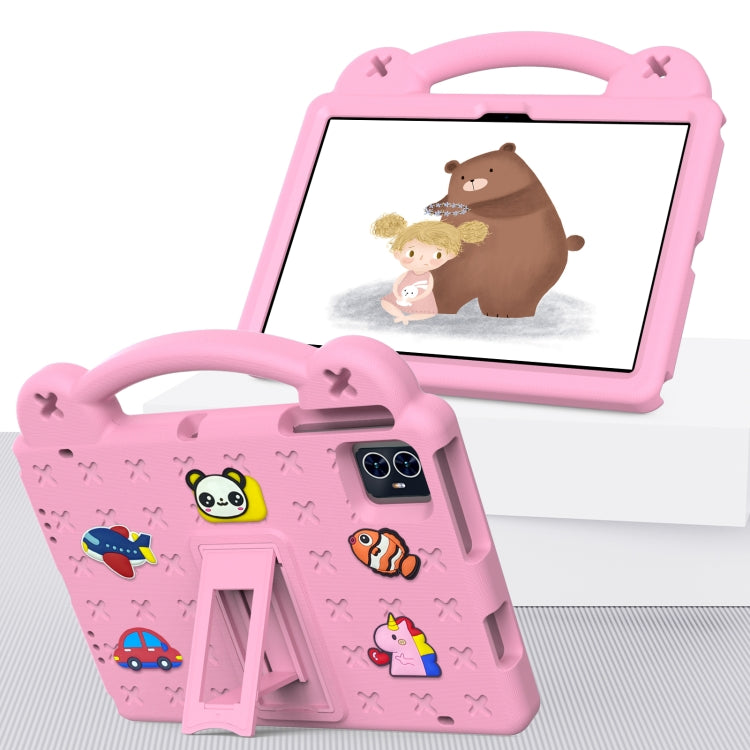 For Walmart ONN 10.1 Gen4 2024 Handle Kickstand Children EVA Shockproof Tablet Case(Pink) - Others by buy2fix | Online Shopping UK | buy2fix