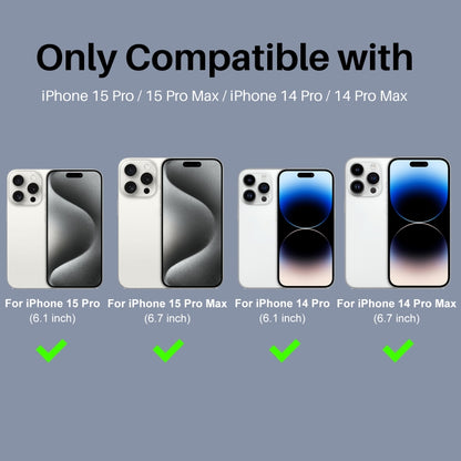 For iPhone 15 Pro / 15 Pro Max NORTHJO 2 Set 6Pcs Camera Lens Protector Diamond Metal Ring Film(Silver) - iPhone 15 Pro Max Tempered Glass by NORTHJO | Online Shopping UK | buy2fix