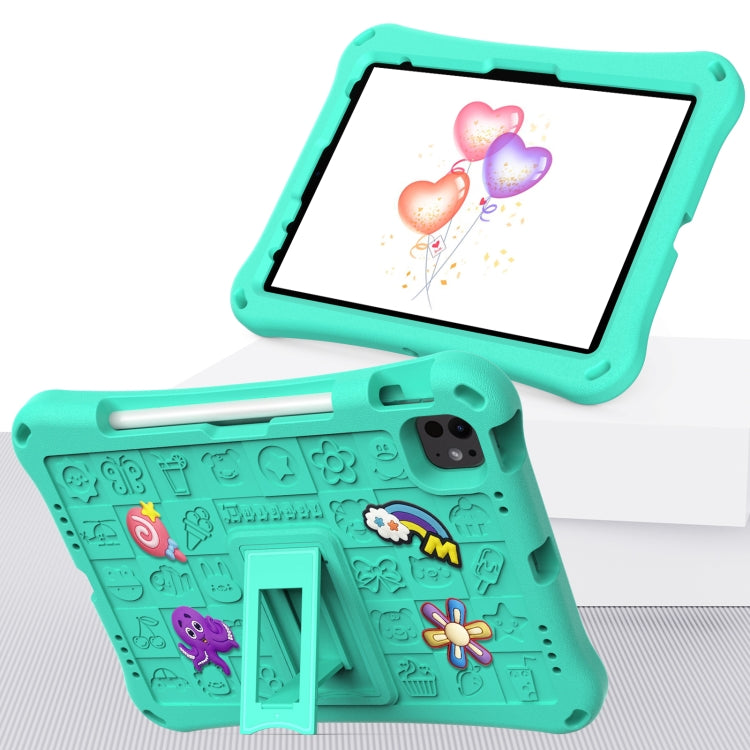 For iPad Pro 11 2024 Hi Baby EVA Full Body Tablet Case with Strap(Mint Green) - iPad Pro 11 2024 Cases by buy2fix | Online Shopping UK | buy2fix