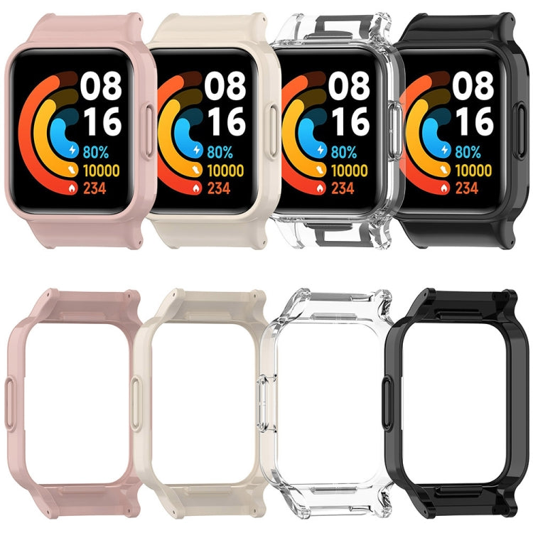 For Redmi Watch 3 Half Pack PC Watch Protective Case(Black) - Watch Cases by buy2fix | Online Shopping UK | buy2fix