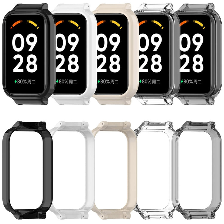 For Xiaomi Smart Band 8 Active Half Pack PC Watch Protective Case(Black) - Watch Cases by buy2fix | Online Shopping UK | buy2fix