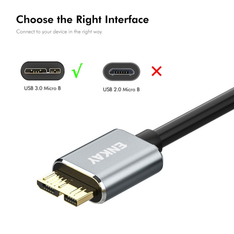 ENKAY USB 3.1 Type-C to USB 3.0 Micro B 10Gbps Data Camera Hard Drive Cable, Length:0.25m - Others by ENKAY | Online Shopping UK | buy2fix