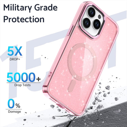 For iPhone 14 Pro Max Glitter MagSafe Shockproof Phone Case(Grey) - iPhone 14 Pro Max Cases by buy2fix | Online Shopping UK | buy2fix