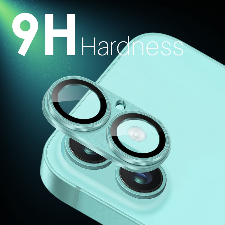 For iPhone 16 / 16 Plus NORTHJO Matte Camera Lens Protector Tempered Glass Rear Lens Film(Cyan) - iPhone 16 Tempered Glass by NORTHJO | Online Shopping UK | buy2fix