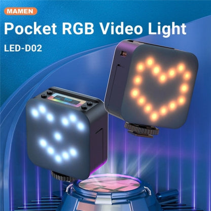 D02 Magnetic Adsorption Pocket RGB Video Lamp Mini LED Fill Light for Live Broadcast - Selfie Light by buy2fix | Online Shopping UK | buy2fix