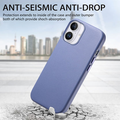 For iPhone 16 Pro Electroplated Metal Button Shockproof Phone Case(Blue) - iPhone 16 Pro Cases by buy2fix | Online Shopping UK | buy2fix