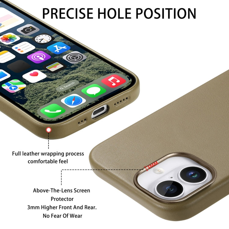 For iPhone 16 Electroplated Metal Button Shockproof Phone Case(Green) - iPhone 16 Cases by buy2fix | Online Shopping UK | buy2fix