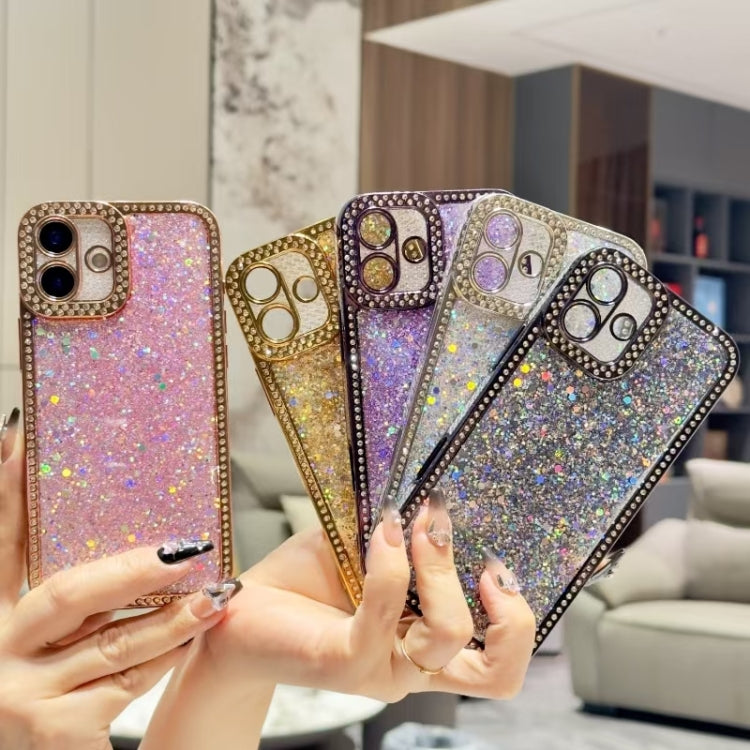 For iPhone 16 Plus Diamond Glitter Sequins TPU Phone Case(Black) - iPhone 16 Plus Cases by buy2fix | Online Shopping UK | buy2fix