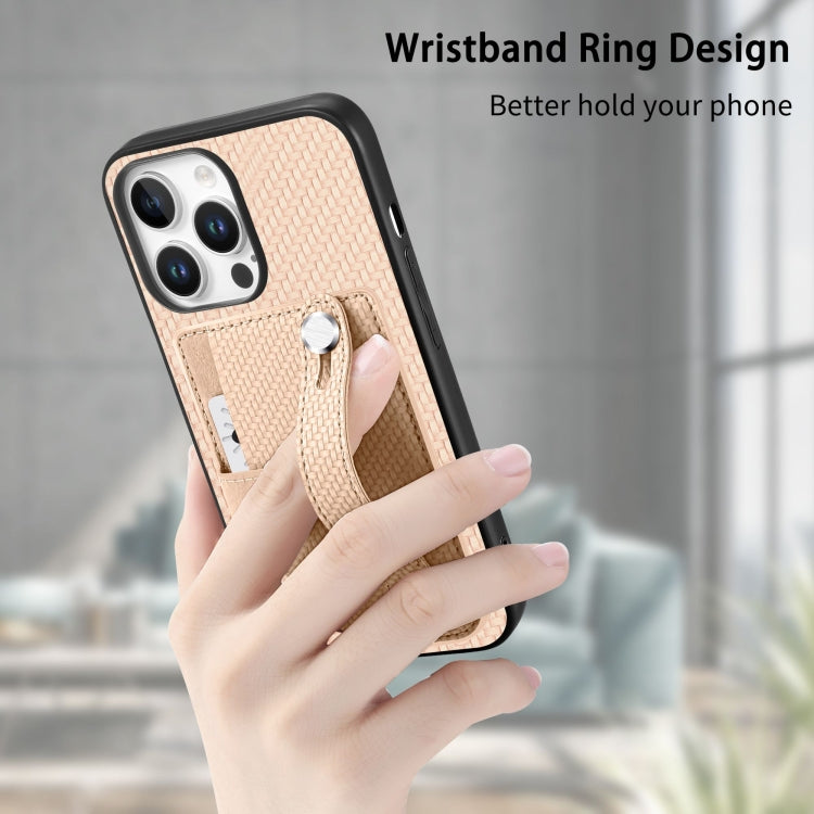 For iPhone 16 Plus Wristband Kickstand Card Wallet Back Phone Case with Tool Knife(Brown) - iPhone 16 Plus Cases by buy2fix | Online Shopping UK | buy2fix