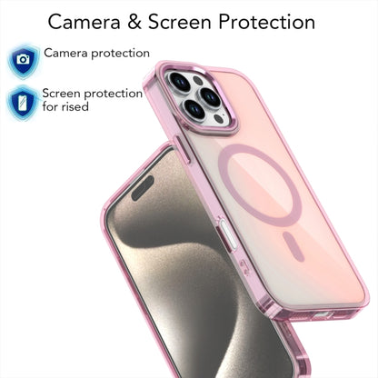 For iPhone 16 Bright Shadow Magsafe Discoloration Phone Case(Pink) - iPhone 16 Cases by buy2fix | Online Shopping UK | buy2fix