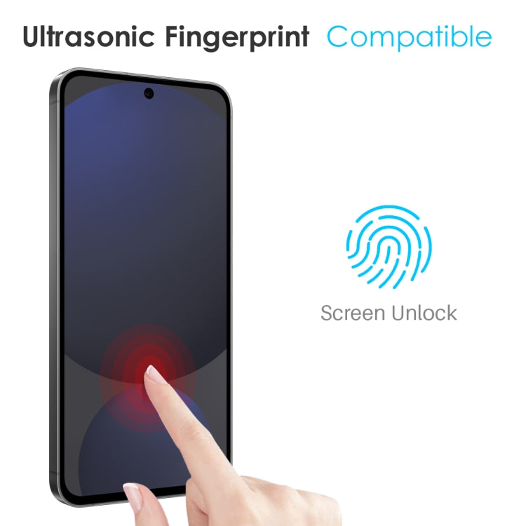 For Samsung Galaxy S25 5G NORTHJO TPU Case with Screen and Lens Film, Support Fingerprint Unlock(Transparent) - Galaxy S25 5G Cases by NORTHJO | Online Shopping UK | buy2fix