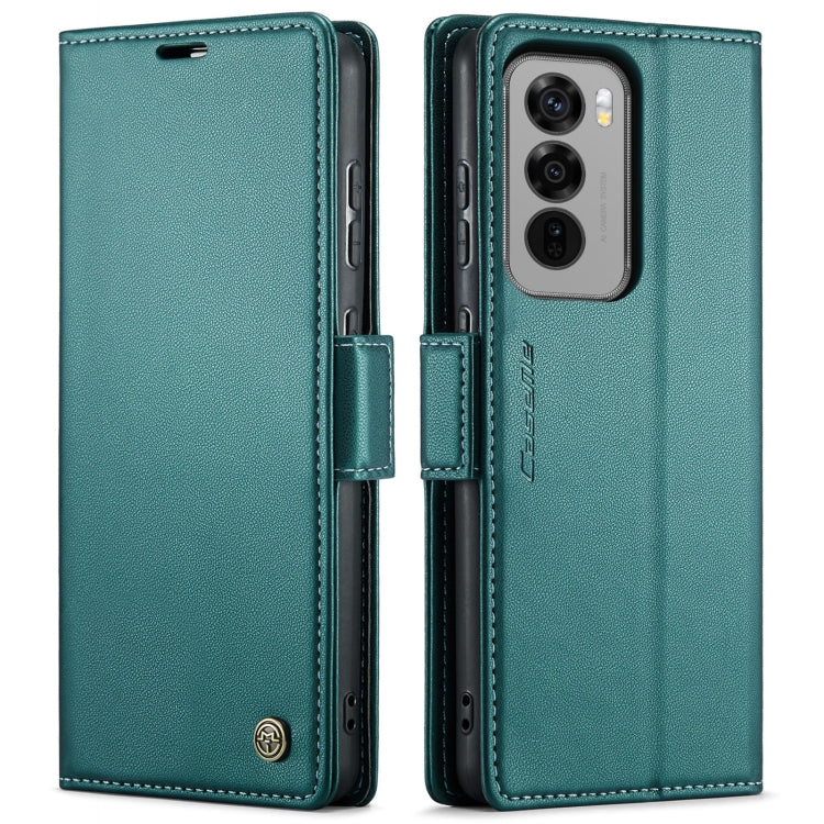 For OPPO Reno12 Pro 5G Global CaseMe 023 Butterfly Buckle Litchi Texture RFID Anti-theft Leather Phone Case(Green) - Reno12 Pro Cases by CaseMe | Online Shopping UK | buy2fix