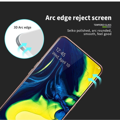 PINWUYO 9H 3D Curved Tempered Glass Film for Galaxy M20 （black） - Galaxy Tempered Glass by PINWUYO | Online Shopping UK | buy2fix