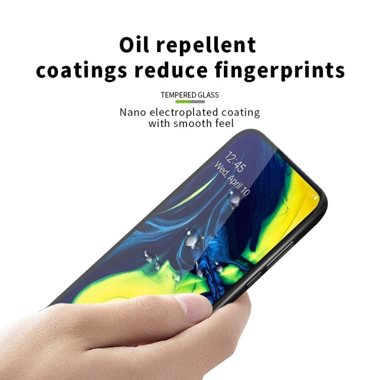 PINWUYO 9H 3D Curved Tempered Glass Film for  Galaxy A60 （black） - Galaxy Tempered Glass by PINWUYO | Online Shopping UK | buy2fix