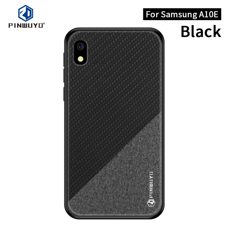 PINWUYO Honors Series Shockproof PC + TPU Protective Case  for Galaxy A10e(Black) - Galaxy Phone Cases by PINWUYO | Online Shopping UK | buy2fix