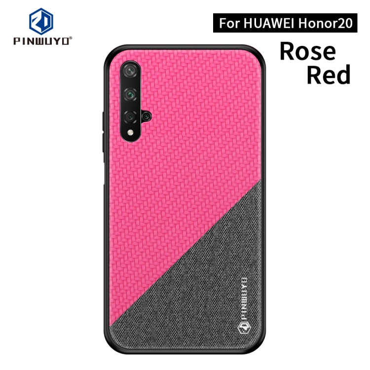 PINWUYO Honors Series Shockproof PC + TPU Protective Case for Huawei Honor 20(Red) - Honor Cases by PINWUYO | Online Shopping UK | buy2fix