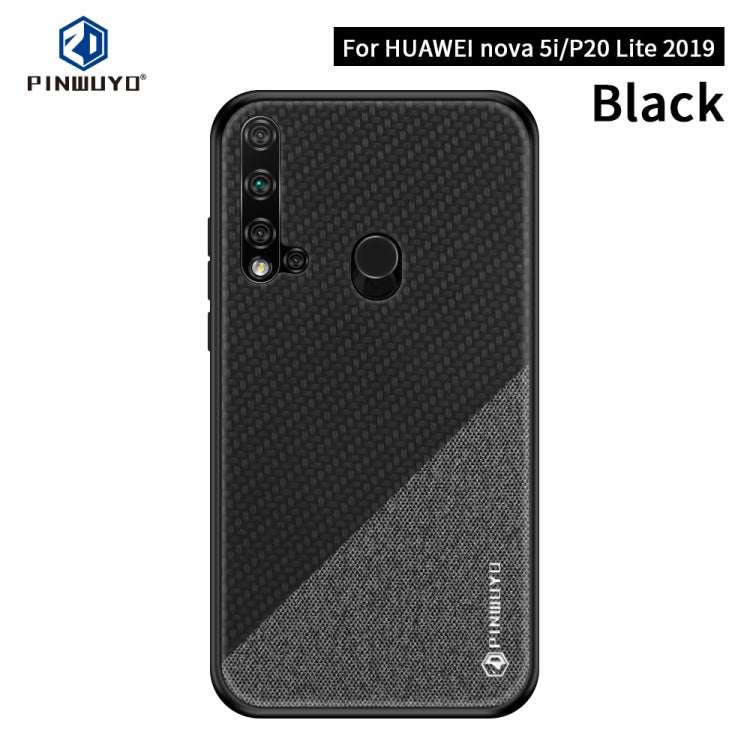 PINWUYO Honors Series Shockproof PC + TPU Protective Case for Huawei Nova 5i / P20 Lite 2019(Black) - More Brand by PINWUYO | Online Shopping UK | buy2fix