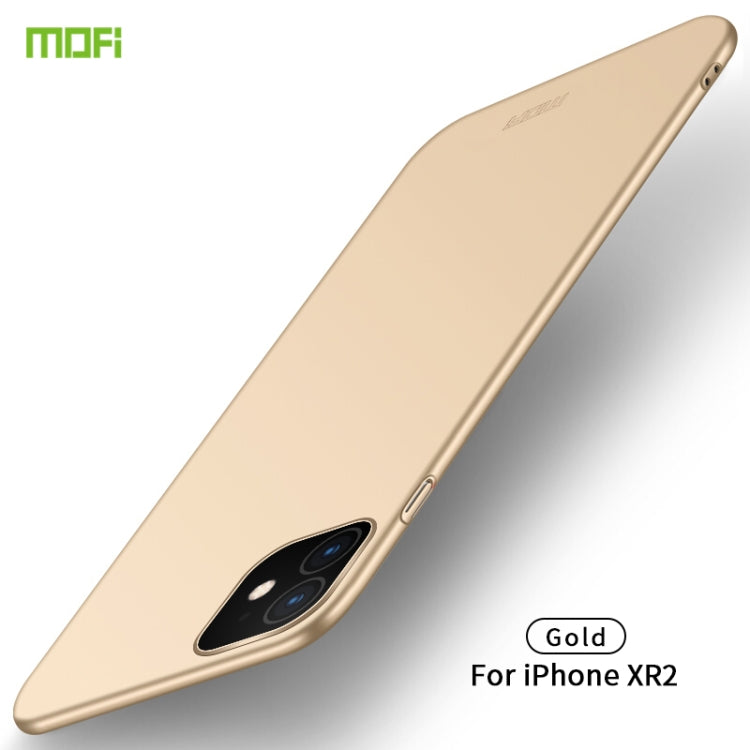 For iPhone 11 MOFI Frosted PC Ultra-thin Hard Case (Gold) - iPhone 11 Cases by MOFI | Online Shopping UK | buy2fix